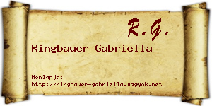 Ringbauer Gabriella névjegykártya